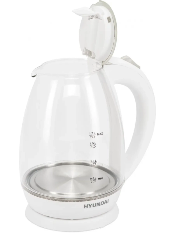 Чайник HYK-G2409 1.7л. 2200Вт белый серебристый Чайник HYK-G2409 1.7л. 2200Вт белый серебристый