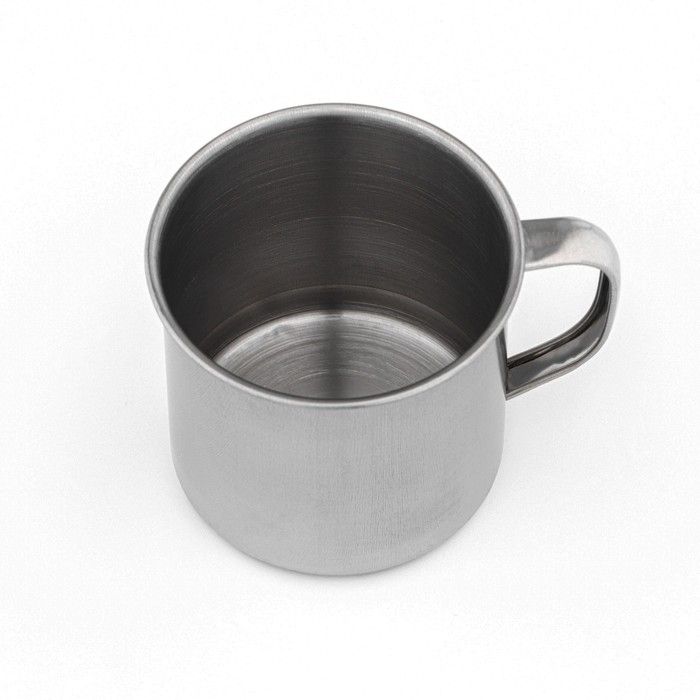 Кружка из нержавеющей стали «Мэйли», 250 мл, d=8 см, цвет хромированный