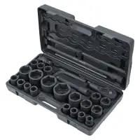 Набор головок ударных 3/4"DR и 1" 26пр. (21-65мм) пласт.кейс