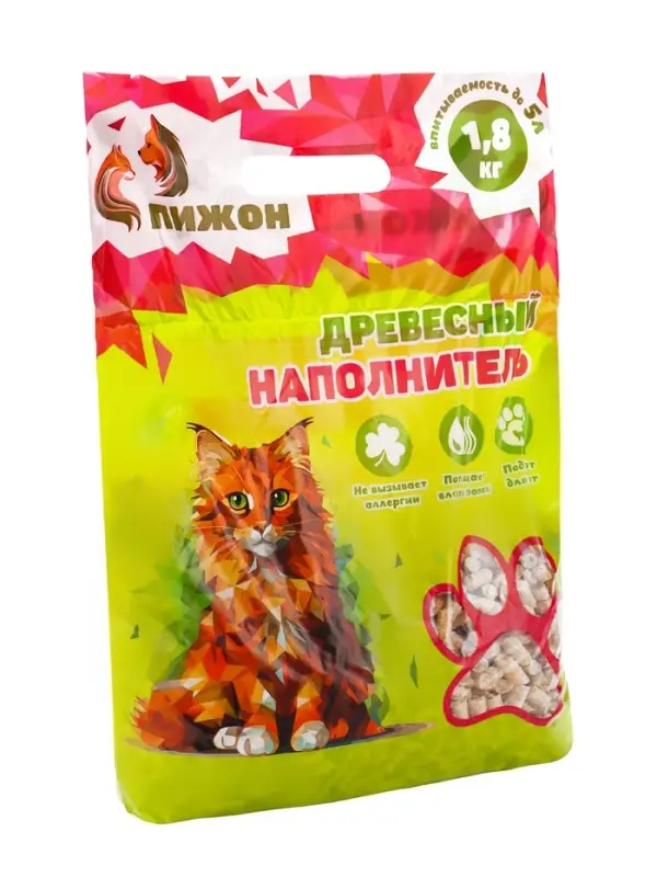 Наполнитель древесный &laquo;Пижон&raquo; 5 л