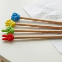 Набор фигурных ластиков &laquo;Жесты&raquo;, 4 штуки, в пакете на зип-молнии