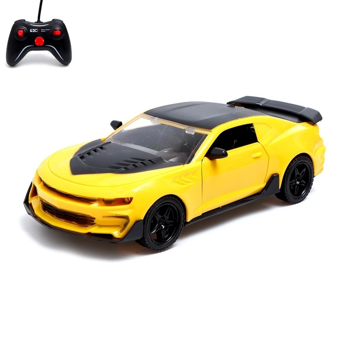 Машина радиоуправляемая «Автобот», открываются двери, 1:18, работает от батареек, цвет жёлтый Машина радиоуправляемая «Автобот», открываются двери, 1:18, работает от батареек, цвет жёлтый