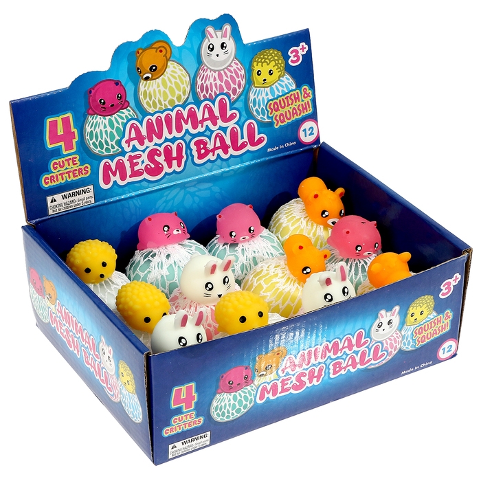 Мялка «Звери» с гидрогелем, виды МИКС Мялка «Звери» с гидрогелем, виды МИКС