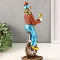 Фигура полистоун &laquo;Клоун-жонглёр на моноколесе&raquo;, 9&times;9&times;28.3 см