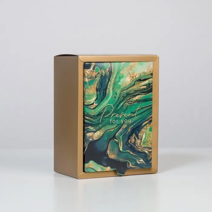 Коробка подарочная складная, упаковка, &laquo;Малахит&raquo;, 20 х 15 х 10 см