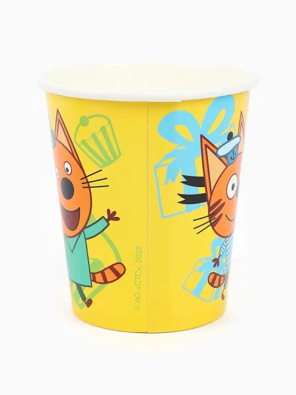 Стаканы  "Три Кота. Праздник для котят" 6 шт.