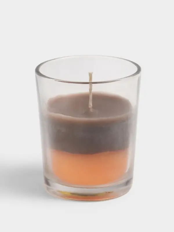 Свеча в стеклянном стаканчике &laquo;Двойной аромат&raquo;, 6.5&times;6.5&times;7.5 см, МИКС аромата