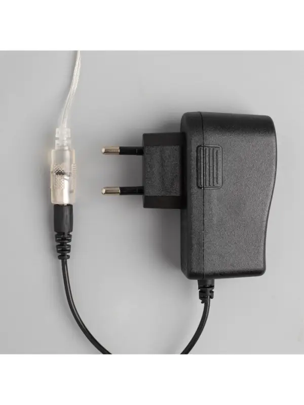 Гирлянда &laquo;Нить&raquo; 10 м, роса, IP20, серебристая нить, 100 LED, свечение тёплое белое, 12 В