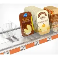 Пластиковый разделитель высотой, 285-485&times;20&times;120 мм, прозрачный