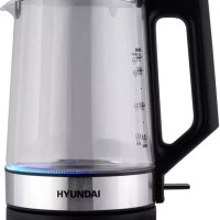 Чайник HYK-G8808 1,7л 2200Вт черный (стекло)