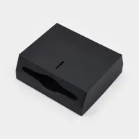 Диспенсер для бумажных полотенец в листах Stölz, 28.5×26.5×10 см, нержавеющая сталь, чёрный Диспенсер для бумажных полотенец в листах Stölz, 28.5×26.5×10 см, нержавеющая сталь, чёрный