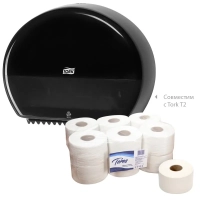 Бумага туалетная д/дисп Терес Эконом мини 1сл бел втор 200м 12рул/уп_T-0024