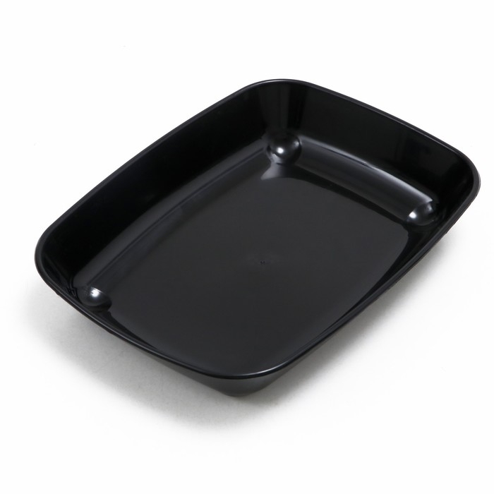 Туалет округлый без сетки 33,5 х 25 х 6 см, чёрный Туалет округлый без сетки 33,5 х 25 х 6 см, чёрный