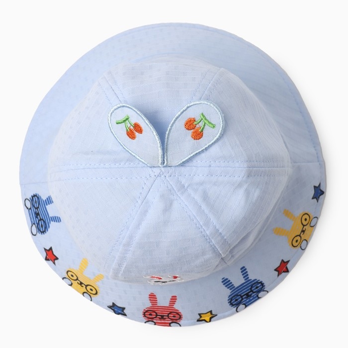 Панама детская Панама детская "Зайки" MINAKU, цвет голубой, размер 50