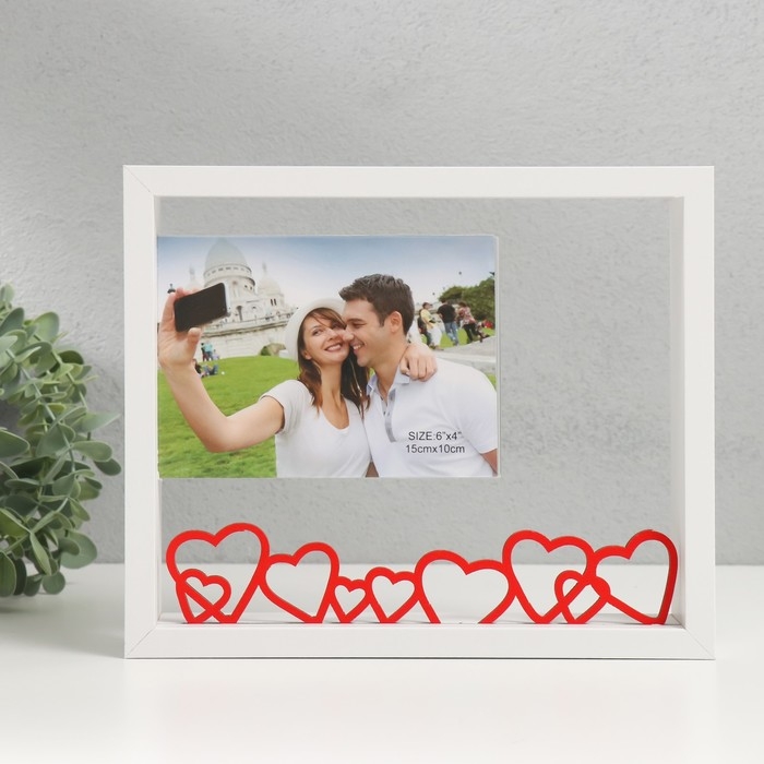 Фоторамка МДФ 10х15 см Фоторамка МДФ 10х15 см "История любви" 23,7х4х20 см