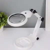 Лампа-лупа для творчества LEDx18 от 3ААА, USB белый 24.5&times;22 см