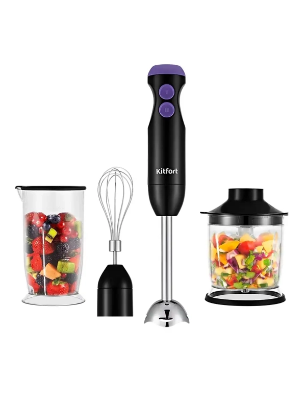 Блендер погружной с чашей КТ-3041 (3 в 1) - 350 Вт