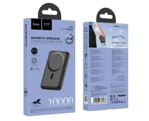 Портативный аккумулятор 10000 mAh 15W Magnetic J141 HOCO черный