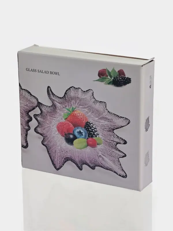 Набор блюд &laquo;Кленовый лист&raquo;, стекло, коричневый