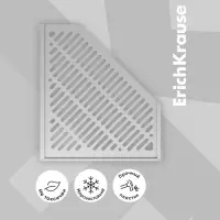Лоток для бумаг ErichKrause, А4, сборный, вертикальный, 3 отделения, серый