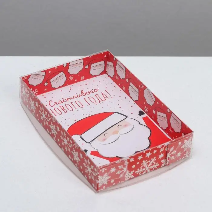 Коробка для кондитерских изделий «Счастливого Нового Года!», 18 х 12 х 3.5 см Коробка для кондитерских изделий «Счастливого Нового Года!», 18 х 12 х 3.5 см