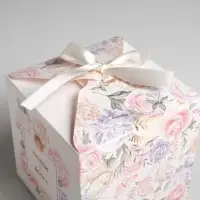 Коробка подарочная складная, упаковка, «Любви и Добра», 12 х 12 х 12 см
