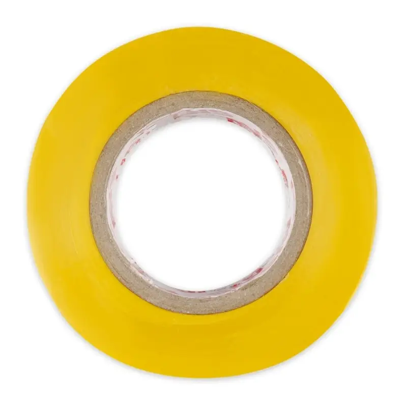 Лента изоляционная ПВХ AVS SCH-038 19 mm x 20 m (жёлтая)