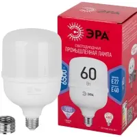 Лампа светодиодная LED 60 Вт 5800Лм 6500К T120 холодный E27/E40 (переходник) 150-275В LED POWER T120-60W-6500-E27/E40 Red Line