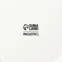 Чайная пара Magistro White Snow, 270 мл, фарфор, белая