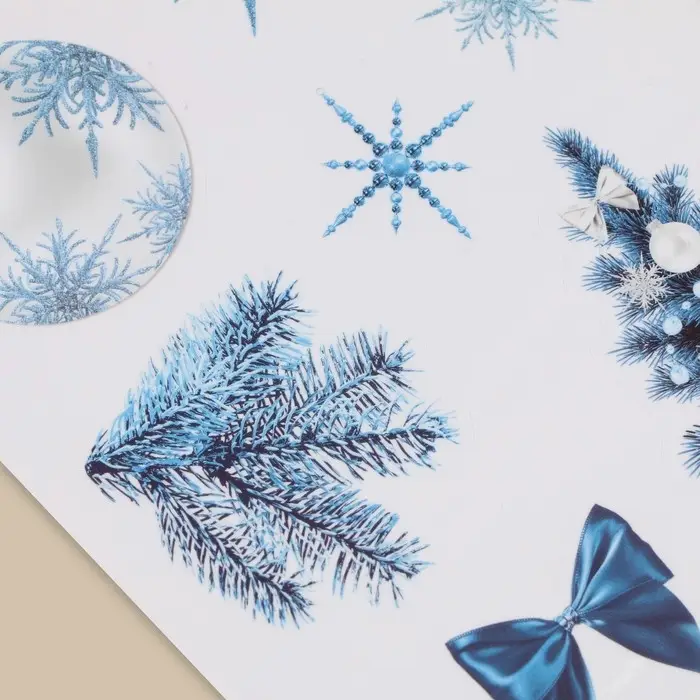 Наклейки интерьерные новогодние «С Новым годом», 21 х 29.7 см