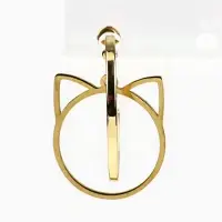 Серьги кольца с подвесом Cute, 3 см