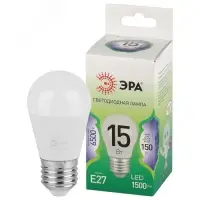 Лампа светодиодная LED 15 Вт 1500Лм 6500К свеча холодный E27 220-240В LED B35-15W-865-E27 Green Line