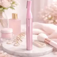 Триммер LEP-05, для бровей, от батареек 1хААА, розовый