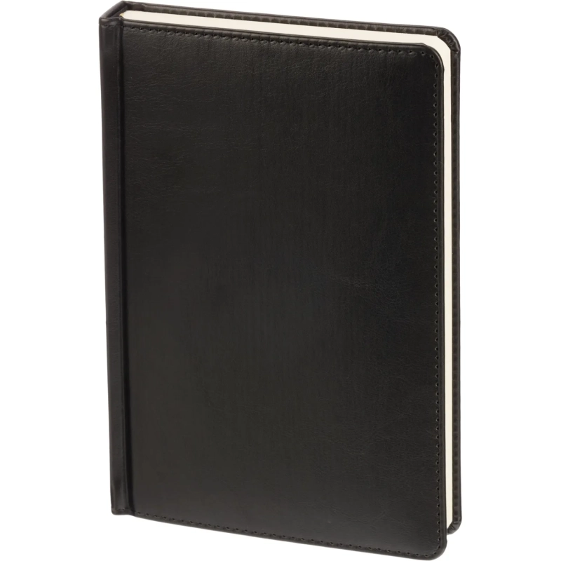 Ежедневник недатированный Attache А5, 160л, 138x213мм под кожу, черный