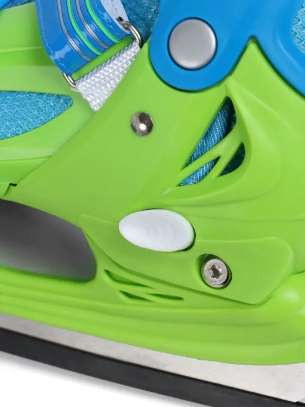 Коньки детские раздвижные BlackAqua, р. 26-29, для фитнеса, зелёные, синие Коньки детские раздвижные BlackAqua, р. 26-29, для фитнеса, зелёные, синие