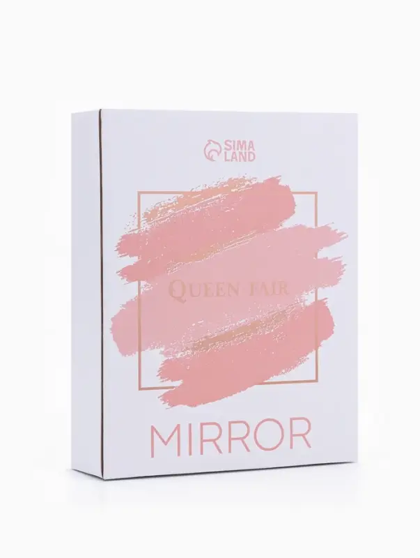 Зеркало настольное, круглое, на гибкой ножке, 16&times;29.5 см, (d=15.5 см), цвет медный