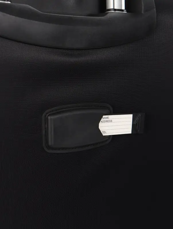 Чемодан на колёсах TEXTURA, кодовый замок, с увеличением, 36&times;25&times;58 см, 20", чёрный