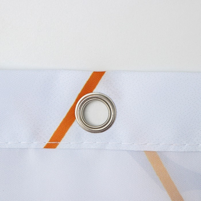 Штора для ванны Доляна «Мрамор» с люверсами, 180×180 см