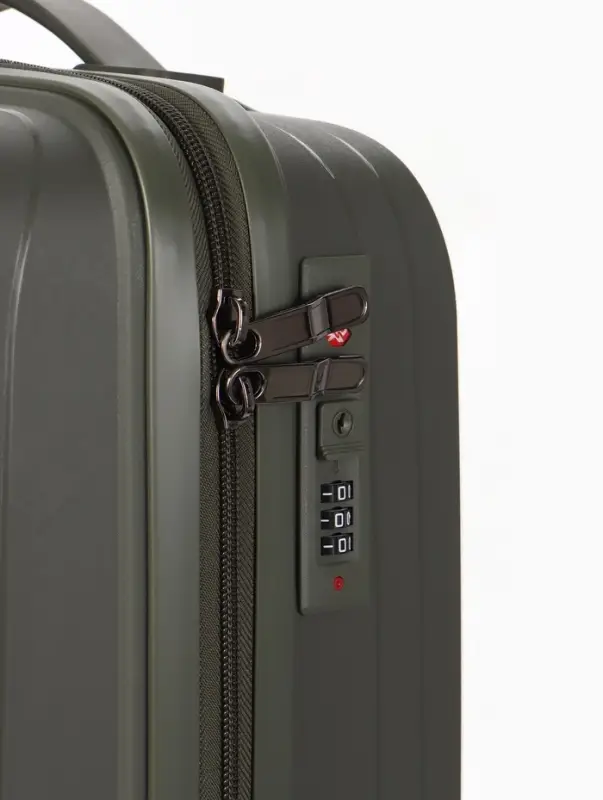 Чемодан на колёсах, 20", кодовый замок, 36&times;20&times;54 см, хаки