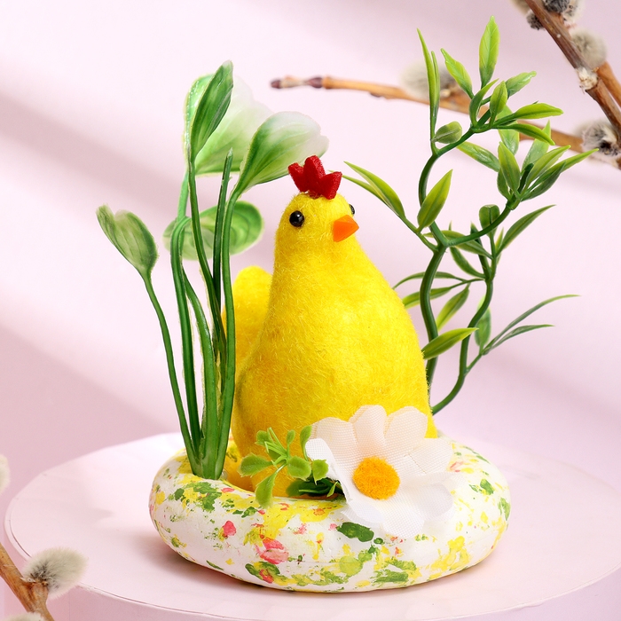 Декор пасхальный «Курочка в гнезде» 6 × 9 × 12,5 см Декор пасхальный «Курочка в гнезде» 6 × 9 × 12,5 см