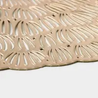 Салфетки сервировочные на стол Доляна &laquo;Бутоны&raquo;, d=38 см, 4 шт., золотые