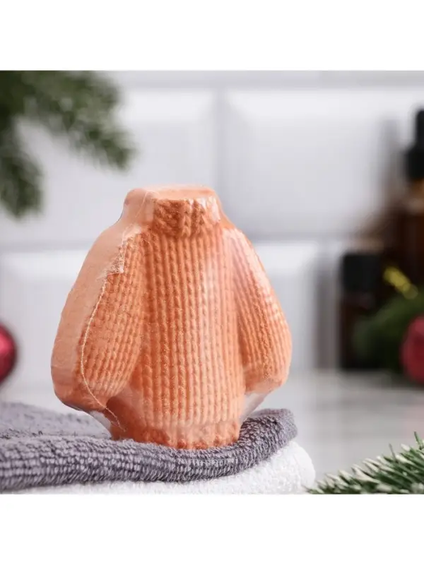 Бомбочка для ванн Бомбочка для ванн "Свитер" аромат глинтвейна, 130 г