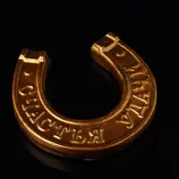 Фигурка настенная гипс &laquo;Подкова на счастье&raquo;, декор с подвесом, 12&times;11.5&times;1 см, под бронзу