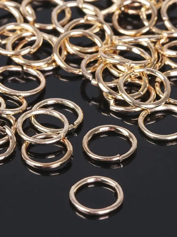 Кольцо соединительное 1&times;7 мм (набор 50 г, &plusmn; 410 шт.) СМ-982, цвет золото