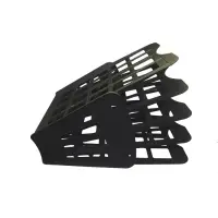 Лоток для бумаг Calligrata &laquo;Доступный офис&raquo;, А4, веерный, 4 отделения, чёрный