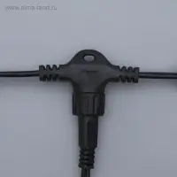 Гирлянда &laquo;Занавес&raquo; 2&times;3 м, IP44, УМС, тёмная нить, 760 LED, свечение белое, мерцание, 220 В