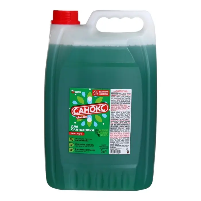 Гель для сантехники &laquo;Санокс&raquo;, против ржавчины, 5 л