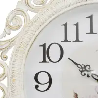 Часы настенные интерьерные &laquo;Хостон&raquo;, бесшумные, плавный ход, d=40.5 см, циферблат d=26 см, белые, от батарейки 1&times;АА