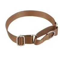 Ошейник для животных тм VETTA, нейлон, хаки/беж, обхват шеи 30-45см