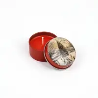 Свечи новогодние в банке, набор 4 шт. &laquo;Ретро&raquo;, диам. 4.8 см